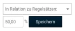 In Relation zu Regelsätzen: 50%