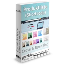 Gambio Produktliste (Shortcode)