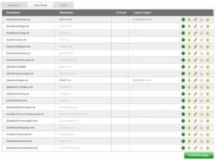 Screenshot Gambio-Export für Preisportale
