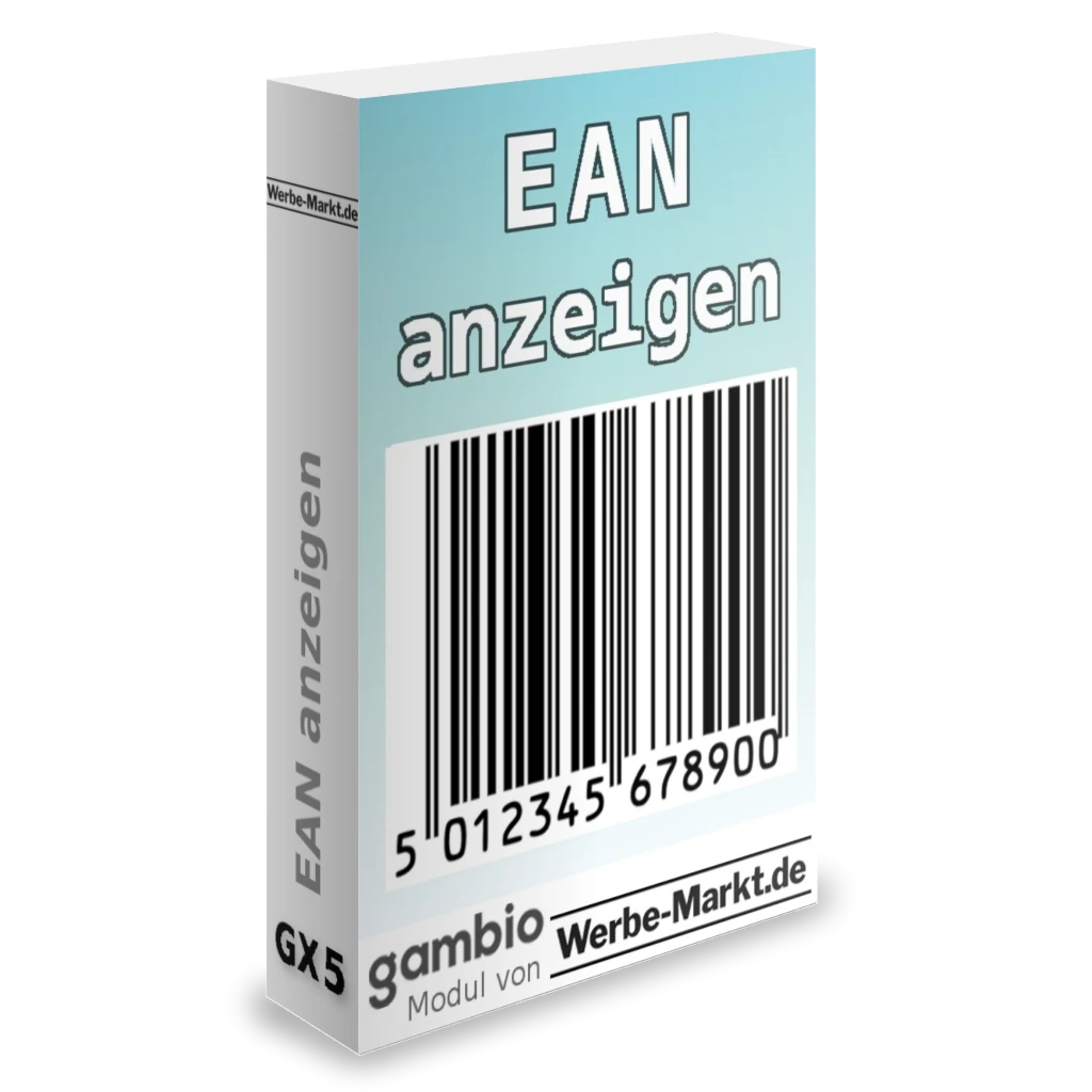 EAN anzeigen Gambio-Modul von Werbe-Markt.de