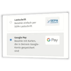 Versandarten und Payment Icons im Gambio Checkout