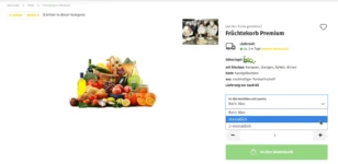Früchtekorb Premium im Abo bestellen und sparen: monatlich