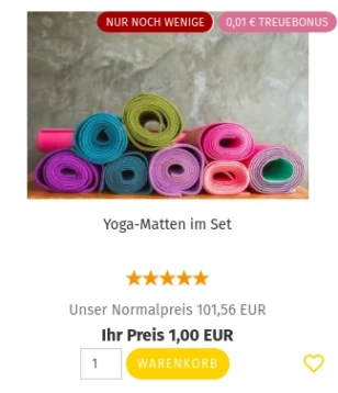 Beispiel-Artikel mit Mengeneingabefeld, Warenkorb-Button ohne Plus- und Minus-Button
