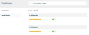 Hersteller-Bilder anzeigen (Artikeldetailseite und Artikelübersicht)