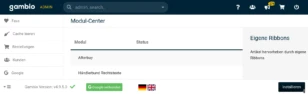 Modul Center: Eigene Ribbons installieren
