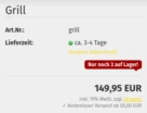 Beispiel-Artikel mit Sprechblase "Nur noch 3 verfügbar!"