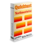 Quicktext Textbausteine Gambio Modul von Werbe-Markt.de