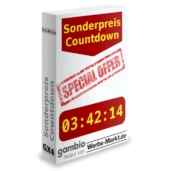 Sonderpreis Countdown: Gambio Modul von Werbe-Markt.de