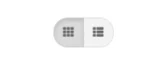 Icon mit 3x3 Punkten links und Icon mit andeuteter Liste rechts