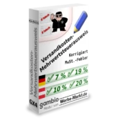 Versandkosten-Mehrwertsteuerausweis korrigiert MwSt.-Fehler - Gambio-Modul von Werbe-Markt.de