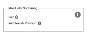 Individuelle Sortierung Buch Früchtekorb Premium