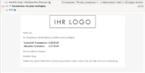 💎 Treuebonus ist jetzt verfügbar: Hallo Ute, Ihr Treuebonus für Bestellung 123456 ist jetzt verfügbar.