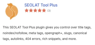 WordPress SEO-Plugin mit 3 Bewertungen