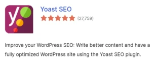 Yoast SEO mit 27.759 Bewertungen