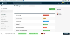 Bestellstatus: Storniert, 99 in Adresseingabezeile des Browser markiert