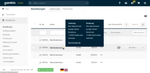 3 Ausrufezeichen in Bestellübersicht, Tooltip zeigt Adresse ohne Hausnummer