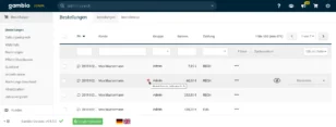 Gambio-Admin: Bestellungen. Drei Ausrufezeichen mit Tooltip Abweichende Lieferanschrift