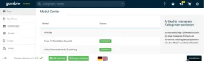 Modul-Center: Artikel in mehreren Kategorien sortieren installieren