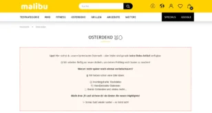Überschrift "Osterdeko" und Beschreibung