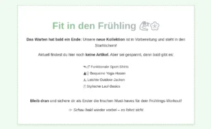 Fit in den Frühling mit Beschreibung