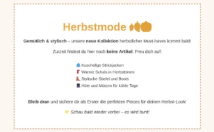Herbstmode mit Beschreibung