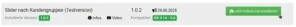 Modul Slider nach Kundengruppen: Jetzt Vollversion installieren