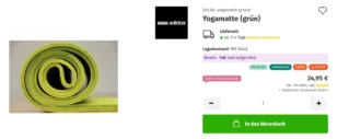 Yogamatte (grün): Bereits 146-mal aufgerufen
