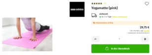 Yogamatte (pink): 16 Interessenten online