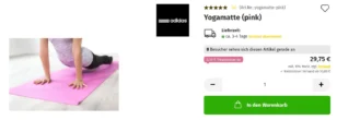 Yogamatte (pink): 8 Besucher sehen sich diesen Artikel gerade an