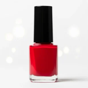 Fläschchen roter Nagellack