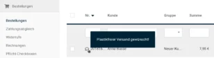 Tooltip bei Bestellung: Plastikfreier Versand gewünscht!