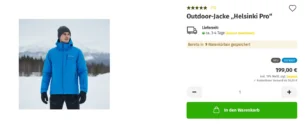 Outdoor-​Jacke „Helsinki Pro“: Bereits in 9 Warenkörben gespeichert (Gefragt)