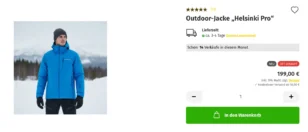 Outdoor-​Jacke „Helsinki Pro“: Schon 14 Verkäufe in diesem Monat (Oft gekauft)