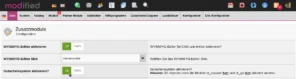 modified > Zusatzmodule > Gutscheinsystem aktivieren? > ja