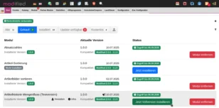 Jetzt Vollversion installieren im Reiter Gekauft