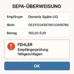 Empfängerüberprüfung bei SEPA-Überweisungen