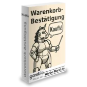 Warenkorb-Bestätigung Gambio-Modul von Werbe-Markt.de