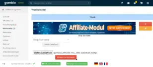 Gambio-Admin: Werbemittel ändern und Banner überschreiben