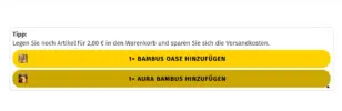 Tipp: Legen Sie noch Artikel für 2,00 EUR in den Warenkorb und sparen Sie sich die Versandkosten.