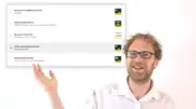 Gambio-Versandarten-Auswahl im Checkout mit mehreren benannten Versandmodulen, davor eine gestikulierende Person