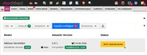 Aktions-VerstÀrker: Jetzt aktualisieren