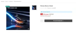 Produktseite Photon-Renner-Schuh mit Ribbon Im Blick und Hinweistext 34-mal heute aufgerufen
