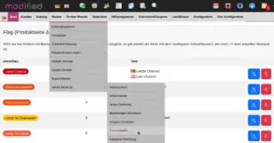 modified Backend: Menüpunkt Module, Werbe-Markt.de, Fast vergriffen
