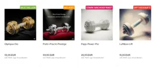 Olympus Oro mit Ribbon Bestseller, Platin-Pracht-Prestige mit Ribbon Beliebt, Papp-Power-Pro mit Ribbon Stark nachgefragt und Luftikus-Lift mit Ribbon Oft gekauft in der Kategorie-Boxansicht