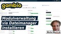 Gambio Modulverwaltung via Dateimanager installieren