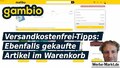 Gambio Versandkostenfrei-Tipps: Ebenfalls gekaufte Artikel im Warenkorb