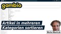 Gambio Artikel in mehreren Kategorien sortieren