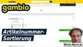 Gambio Artikelnummer-Sortierung