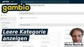 Gambio Leere Kategorie anzeigen