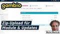 Gambio Zip-Upload für Module & Updates